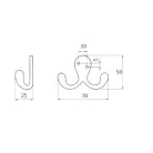 Fogas Kicsi 2Ágú Króm Ak7113Cp,157332 Z 17016Cp