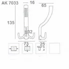 Fogas Kalaptartós Modern Króm 308988 Ak7033 Cp, 34-1