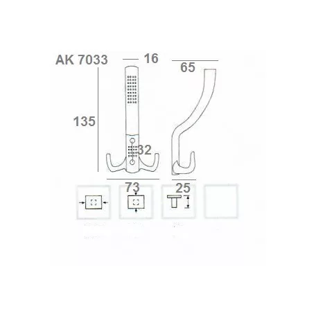 Fogas Kalaptartós Modern Sz-Nikk. 308967 Ak7033 Sn, 34-1