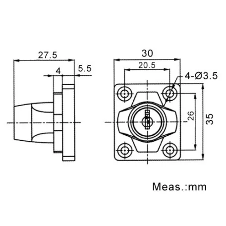 Lakatpánt Zárható 2K. Nikk. 100mm Hs4L Cp
