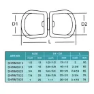 Forgó Karabinerhez 80mm Acél 1" 25