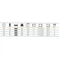 Kerék Nagyteherbir. 150*50 mm Forgó 500K P701-46D150