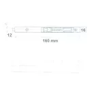 Ajtótolózár 160mm Rezezett. Lx Wy-025