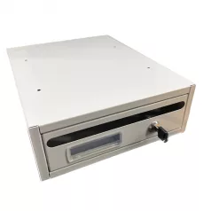 Postaláda Lépcsöhá.Szürke,Fekvö Budapest 37*34*10 E