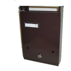   Postaláda Álló 2 Bed.Barna Névtart.Sóly 30*21 Minimál Z.