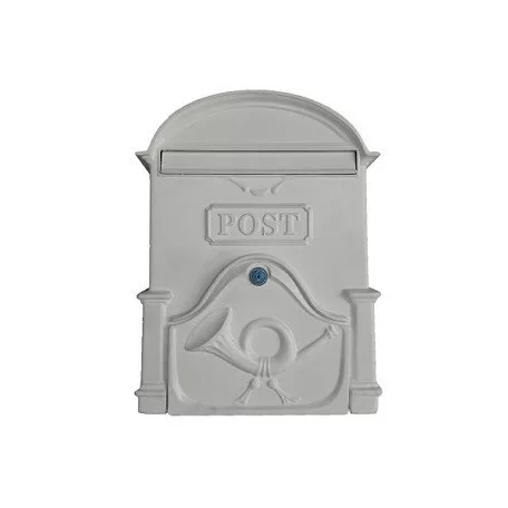 Postaláda Öntött Fehér Kürtös V-400 40*30*6.5 A