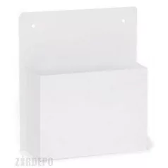 Szórólaptartó Nagy,Fehér 33X30 cm