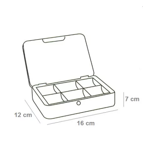 Pénzkazetta Barna Kicsi 1.T.C091 16*12*7 cm