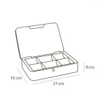 Pénzkazetta Barna Közepes 2.Tip 21*16*8 cm