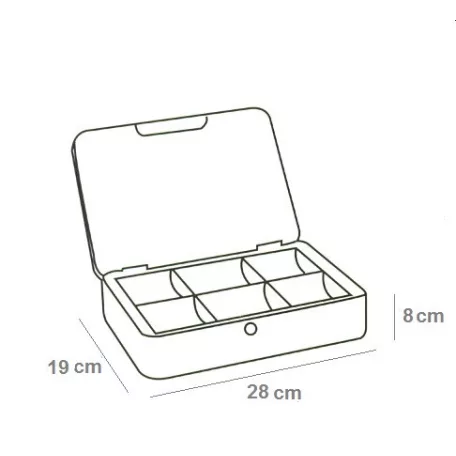 Pénzkazetta Barna,Nagy 3.Tip. 28*19*8 cm
