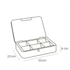 Pénzkazetta Barna,Extra A/4 33*23*9 cm