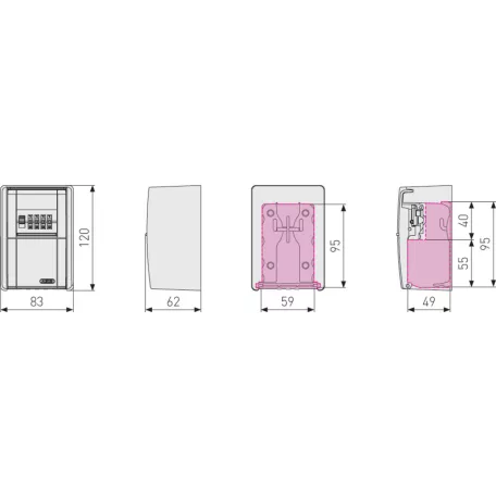 KULCSSZÉF SZÁMZÁRAS NAGY 20 KULCSHOZ ABUS 787 BIG