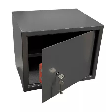 Bútorszéf Kulcsos Szürke 2 Kulcs 30*38*30 cm