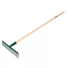 VERTO Gereblye 14 Fogú 36Cm Fanyéllel