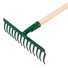 VERTO Gereblye 14 Fogú 36Cm Fanyéllel