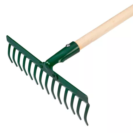 VERTO Gereblye 14 Fogú 36Cm Fanyéllel