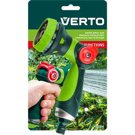VERTO Öntözőpisztoly 8 Funkciós Hüvelykujj Szab