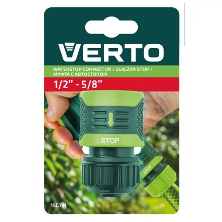 VERTO Csatlakozó 1/2" Kétkomponen.Vizmegáll.