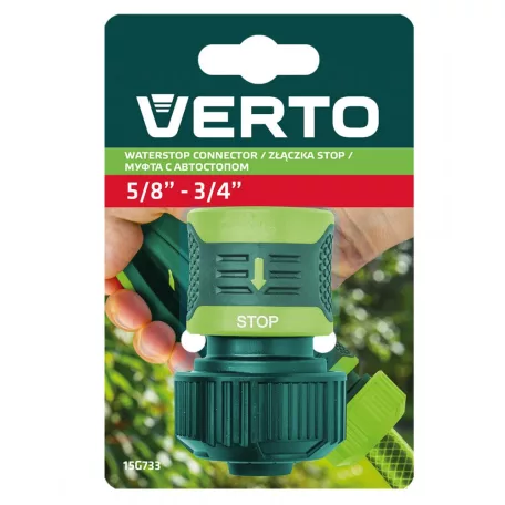 VERTO Csatlakozó 3/4" Kétkomponen.Vizmegáll.