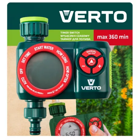 VERTO Időzítő Elekt.Programozh.M:360Min 13Mem