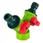 VERTO Kétutas Csap Y Elosztó Műa. Elzárós 3/4"