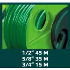 VERTO Tömlődob Tömlőm: 1/2"45M,5/8"35M,3/4"15M