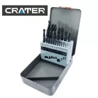 CRATER Fémcsigafúró Klt. 1-10mm 19R. Hss D338 Fém D.
