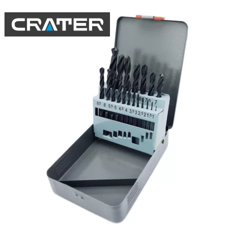 CRATER Fémcsigafúró Klt. 1-10mm 19R. Hss D338 Fém D.