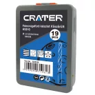 CRATER Fémcsigafúró Klt. 1-10mm 19R. Hss-G D338 Köszörült