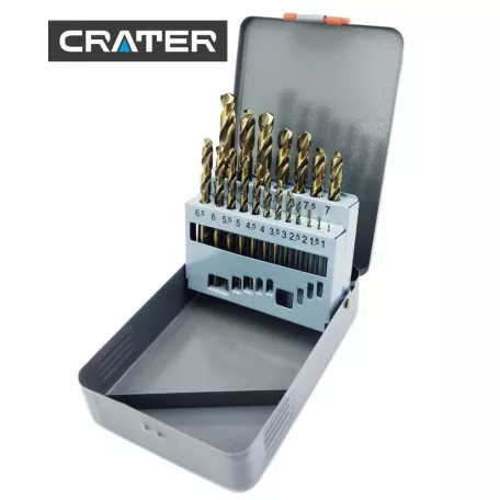 CRATER Fémcsigafúró Klt. 1-10mm 19R. Hss-E D338 Cobalt