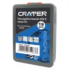 CRATER Fémcsigafúró Klt. 1-10mm 19R. Hss-E D338 Cobalt