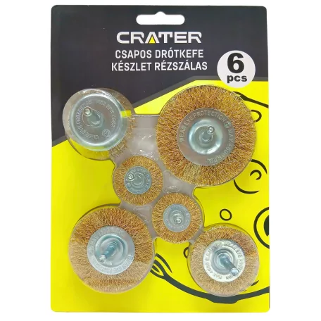 Csapos Drótkefe Klt. Rézszálas 6 db 