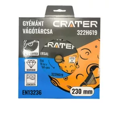 CRATER Gyémánt Vágótárcsa 230 mm Szegmenses