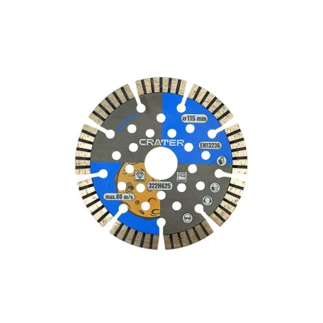 CRATER Gyémánt Vágótárcsa 115 mm Turbo 1,8 mm