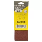 CRATER Csiszolószalag Végtelen 75*457 mm K60 3 db/Csom