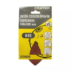 CRATER Csiszolópapír Tépőzáras K40 Deltacsiszol 5 db