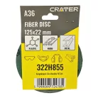 CRATER Fiber Tárcsa 125*22 mm A36 /Rota Smirg/ 5 db/Csom