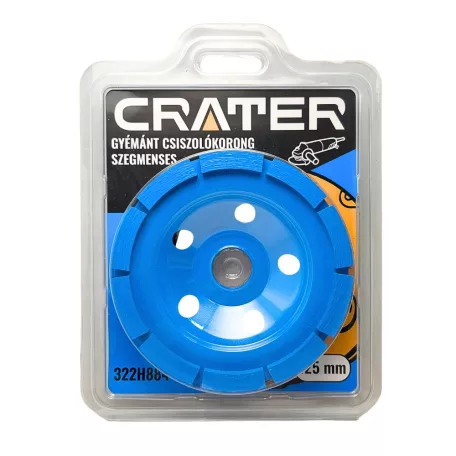 CRATER Gyémánt Csiszolókorong 125X5X22,2 mm Szeg