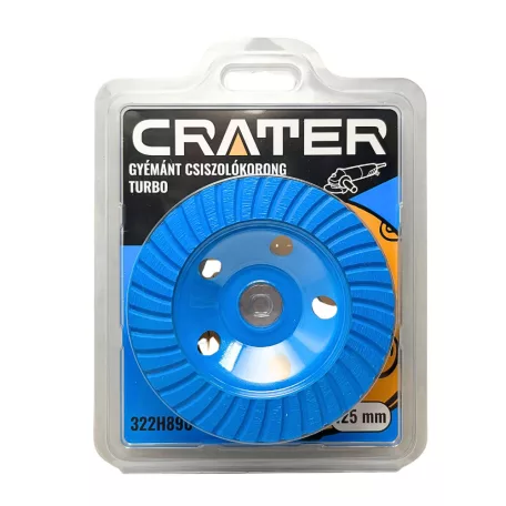 CRATER Gyémánt Csiszolókorong 125X5X22,2 mm Turb