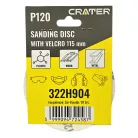 CRATER Rota Smirg Tépőzáras 115 mm P120 5 db/Cs. 