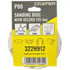 CRATER Rota Smirg Tépőzáras 125 mm P80 5 db/Cs. 