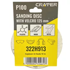 CRATER Rota Smirg Tépőzáras 125 mm P100 5 db/Cs. 