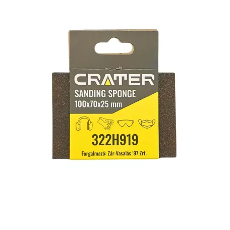 CRATER Csiszolószivacs 100*70*30 mm K150 Közepes 