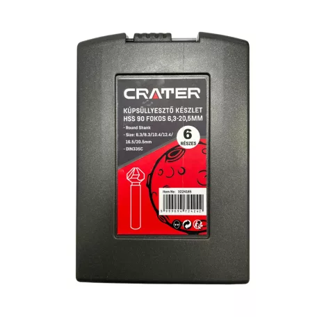CRATER Kúpsüllyesztő Klt.6R.Hss 90Fok.6,3-20,5M Din 335