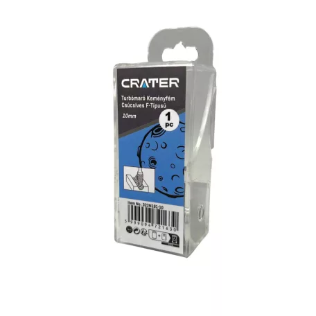 CRATER Turbómaró Kem.Fém Csúcsos F-Tip10X20X6mm Bliszteres Kerek Orrú