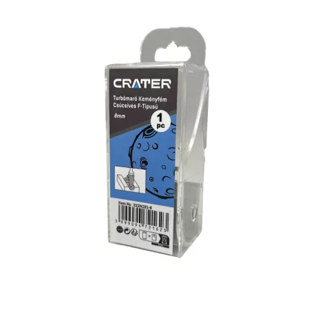 CRATER Turbómaró Kem.Fém Csúcsos F-Tip.8X20X6mm Bliszteres Kerek Orrú