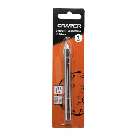 CRATER Üvegfúró-Csempefúró 10 mm Bliszteres