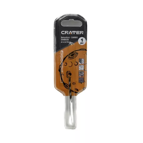 CRATER Betonfúró 4*75mm Carbid Din8039 Bliszteres