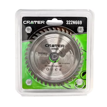 Fűrésztárcsa 125*22,2 mm 40Fog Tct