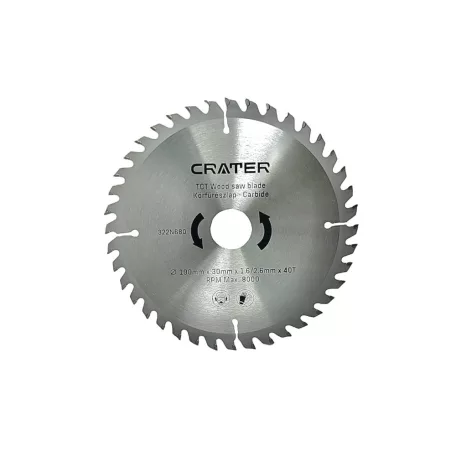 CRATER Körfűrészlap 190*30 / 40Fog Carbide